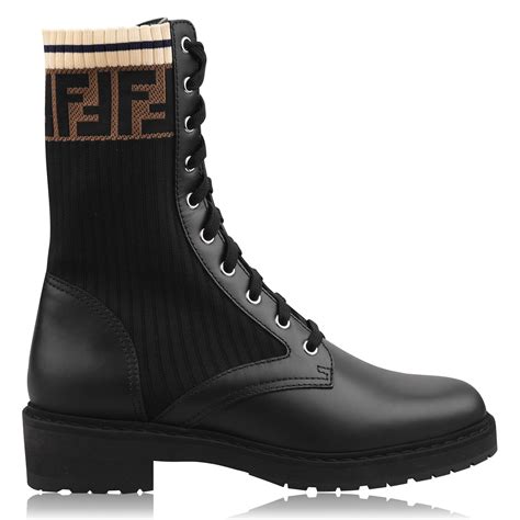 fendi knit boots|fendi military boots.